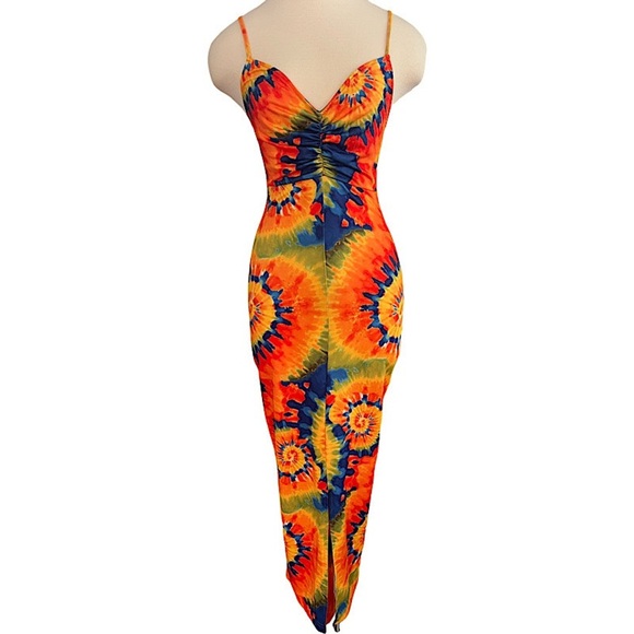 Dresses & Skirts - Sexy Spiral Tie Dye Body-con Dress